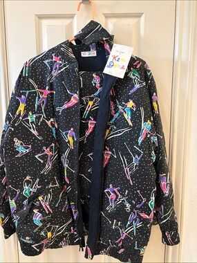 Ken Done Women's Black Ski-Print Jacket